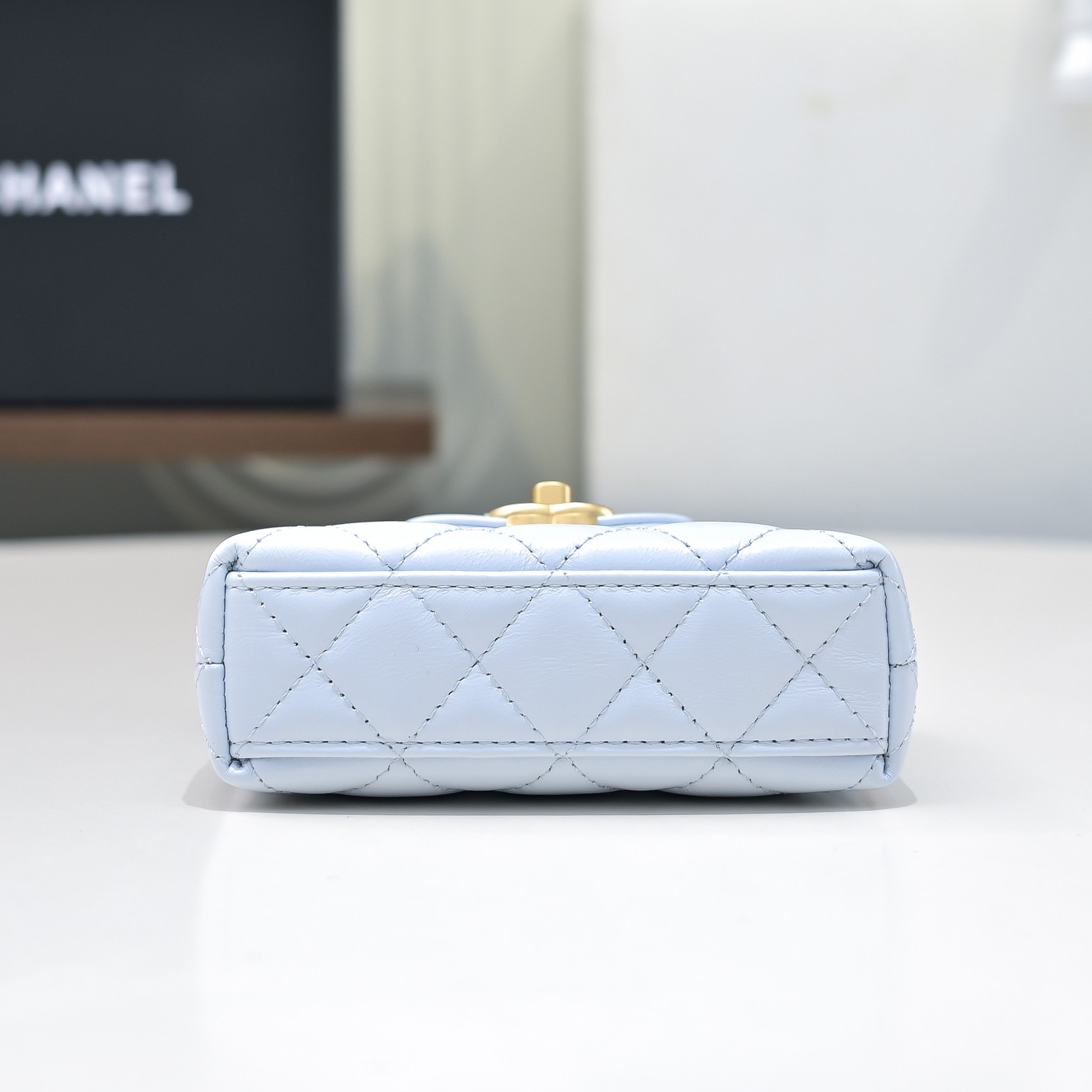 Chanel Style Leather Top Handle Bag style reference detail image 3 from source 776488