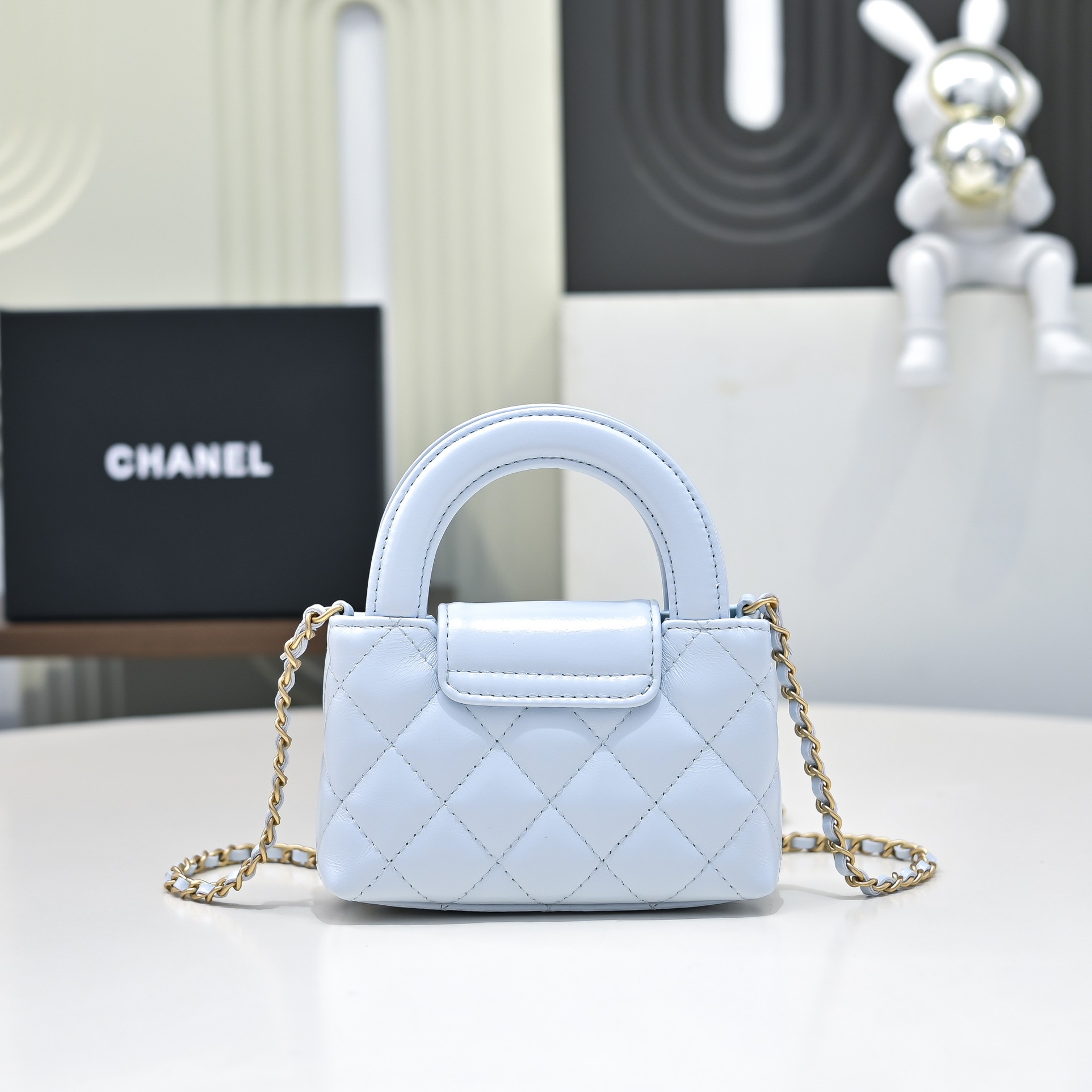 Chanel Style Leather Top Handle Bag Lookbook Reference image 1