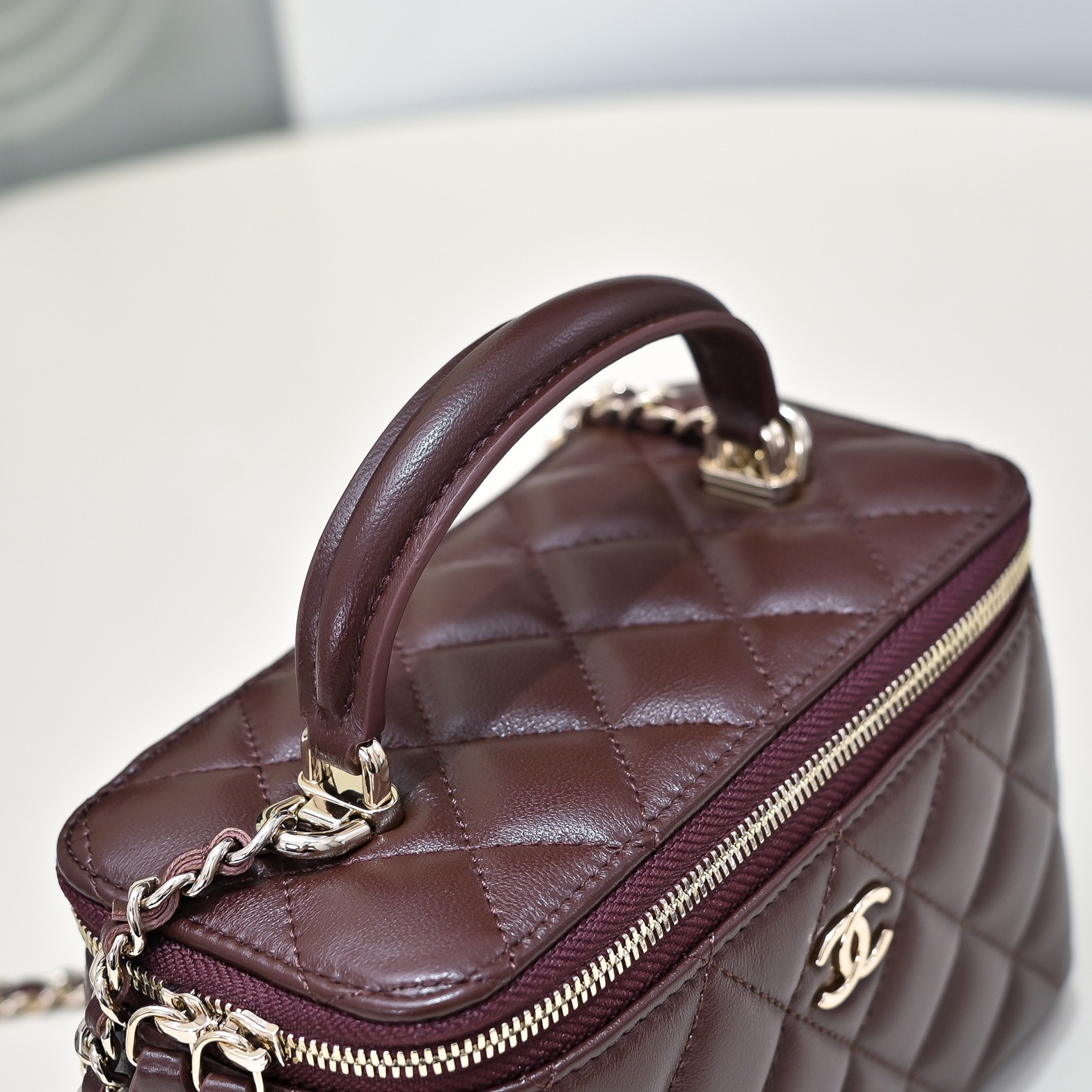 Chanel Style Leather Chain Bag style reference detail image 5 from source 776532