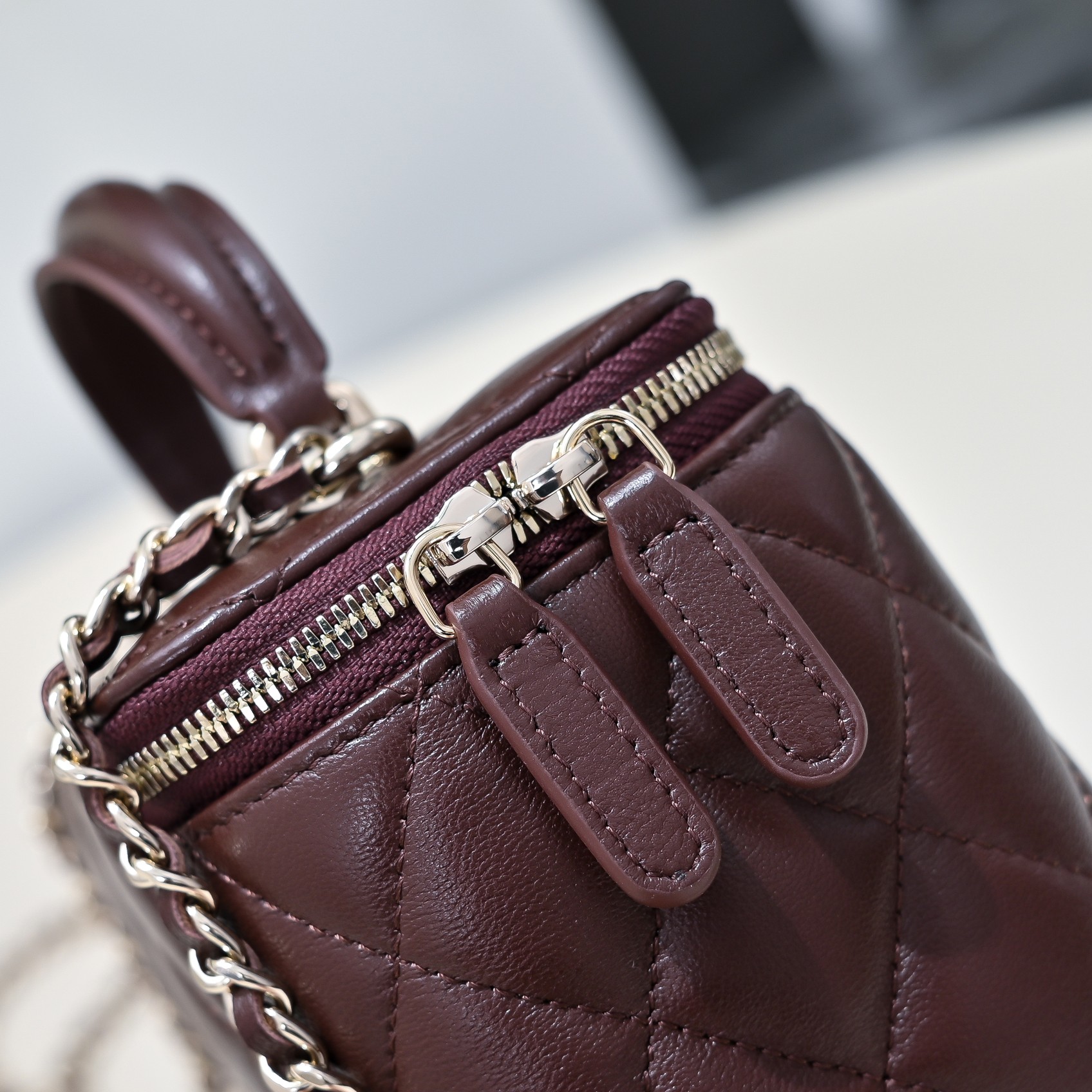 Chanel Style Leather Chain Bag style reference detail image 6 from source 776532