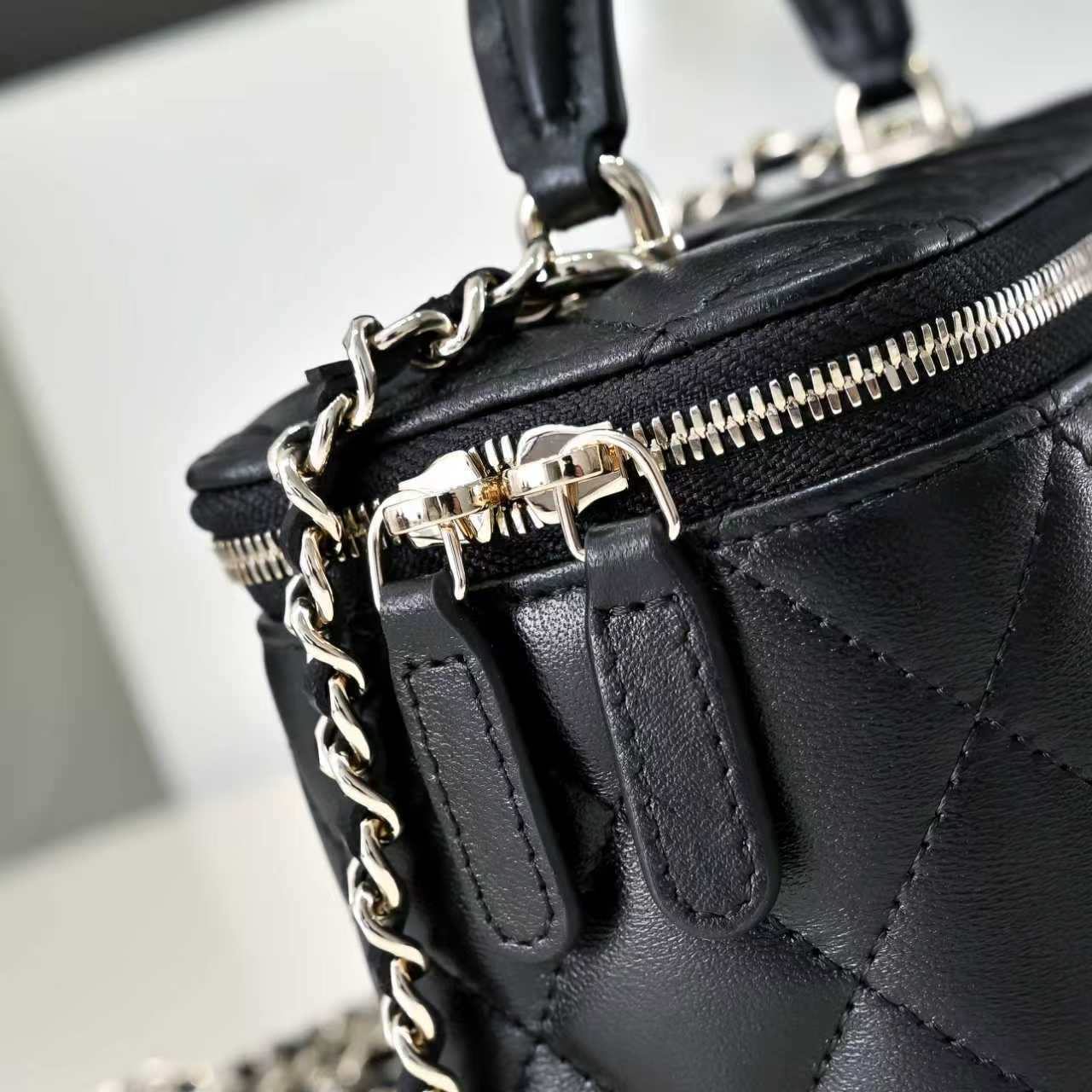 Chanel Style Leather Chain Bag style reference detail image 6 from source 776539