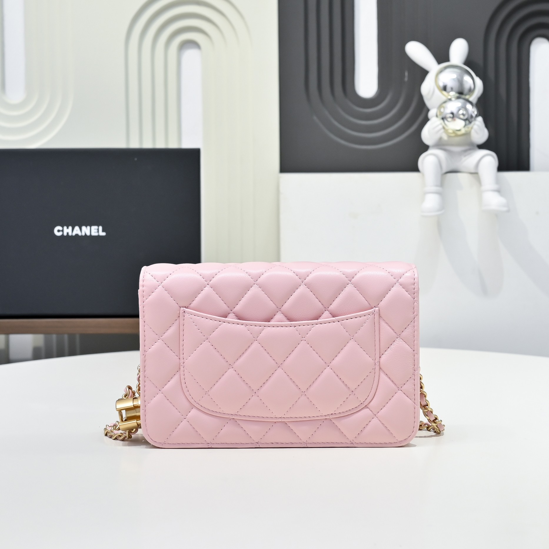 Chanel Style Leather Chain Bag style reference detail image 2 from source 776516
