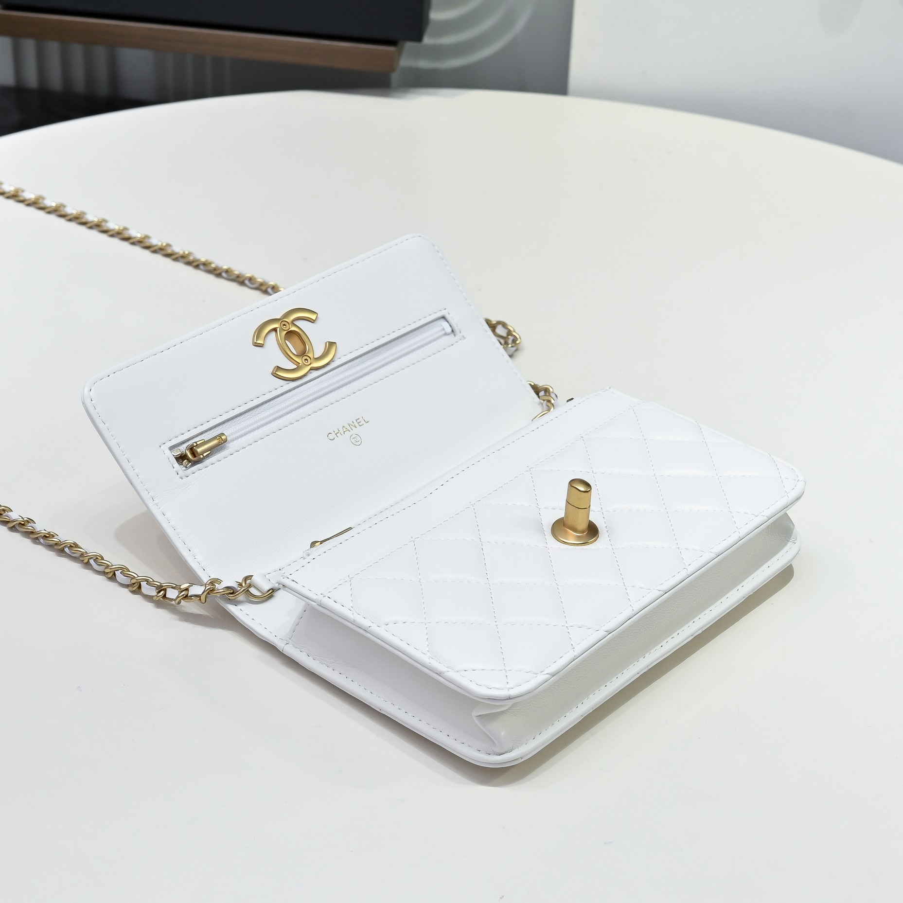 Chanel Style Leather Chain Bag style reference detail image 6 from source 776515