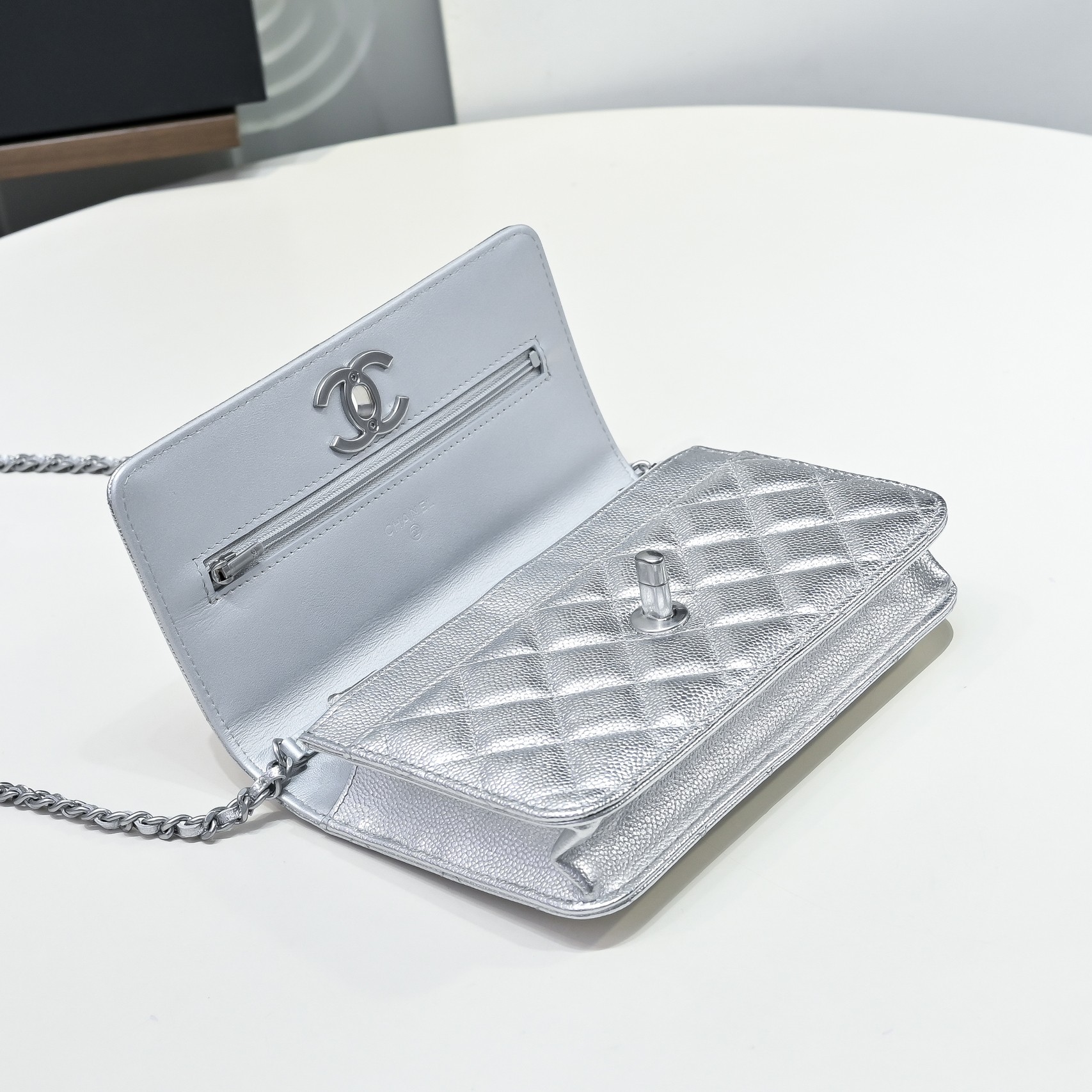 Chanel Style Leather Chain Bag style reference detail image 6 from source 776514