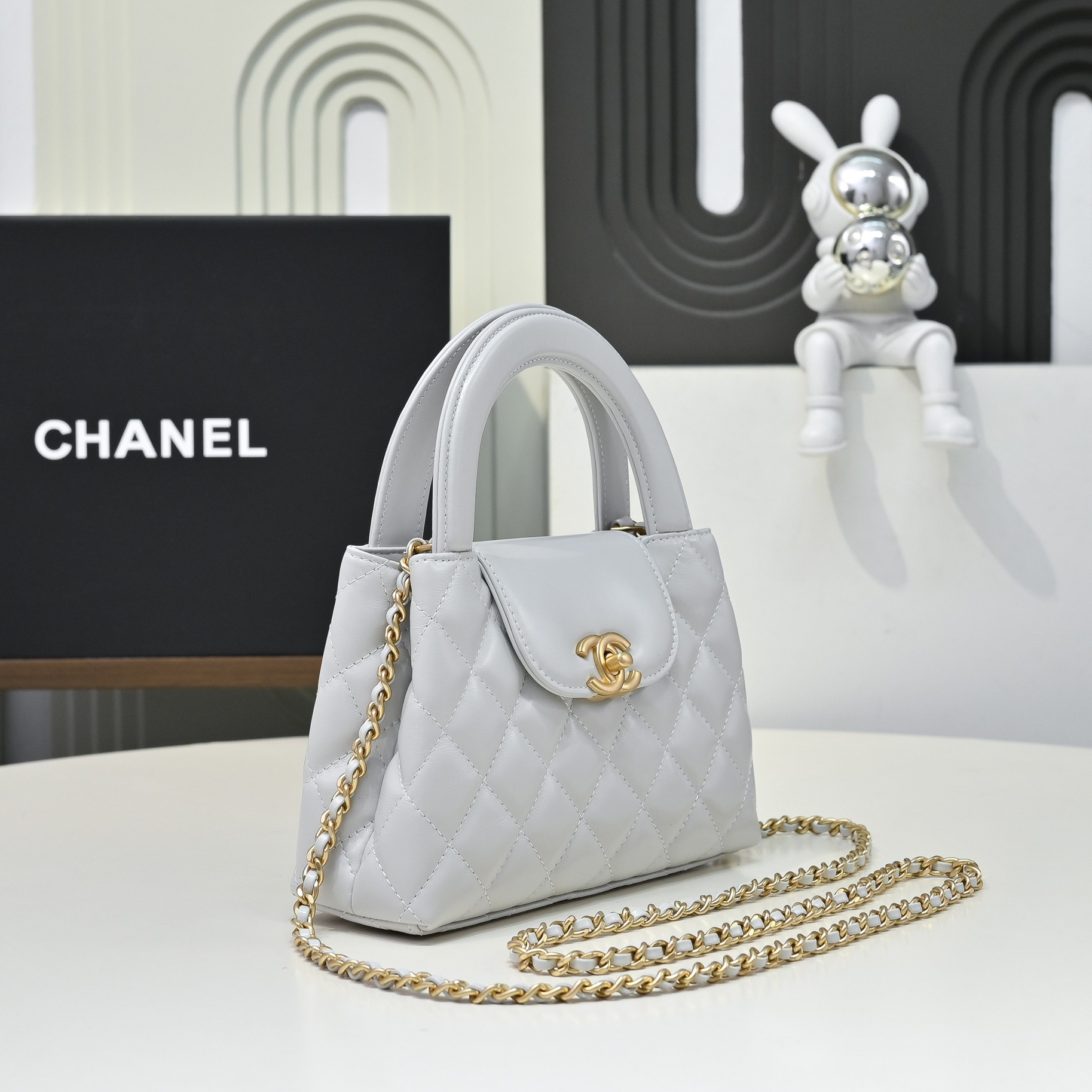 Chanel Style Grey Wallet Lookbook Reference image 2