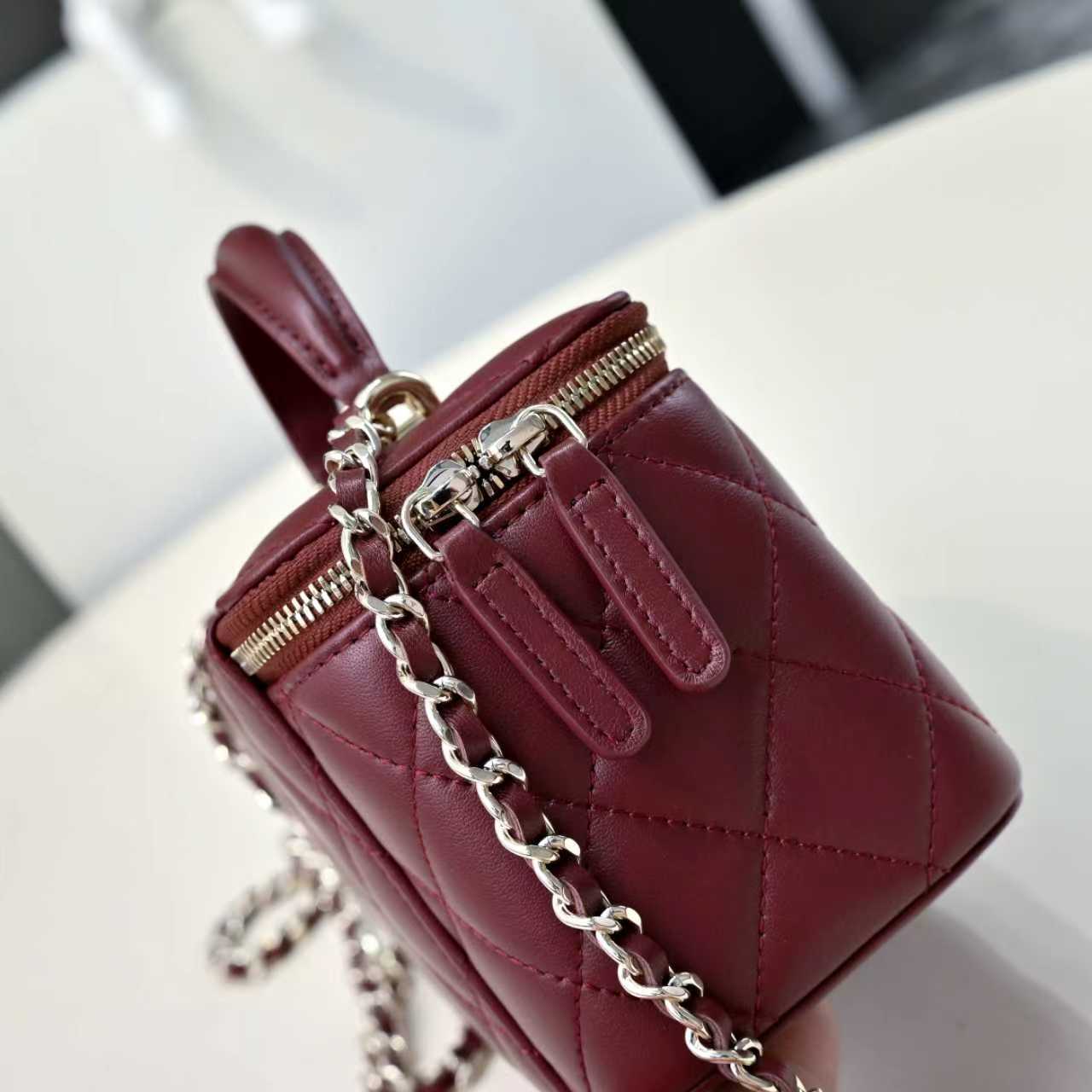 Chanel Style Leather Chain Bag style reference detail image 6 from source 776535