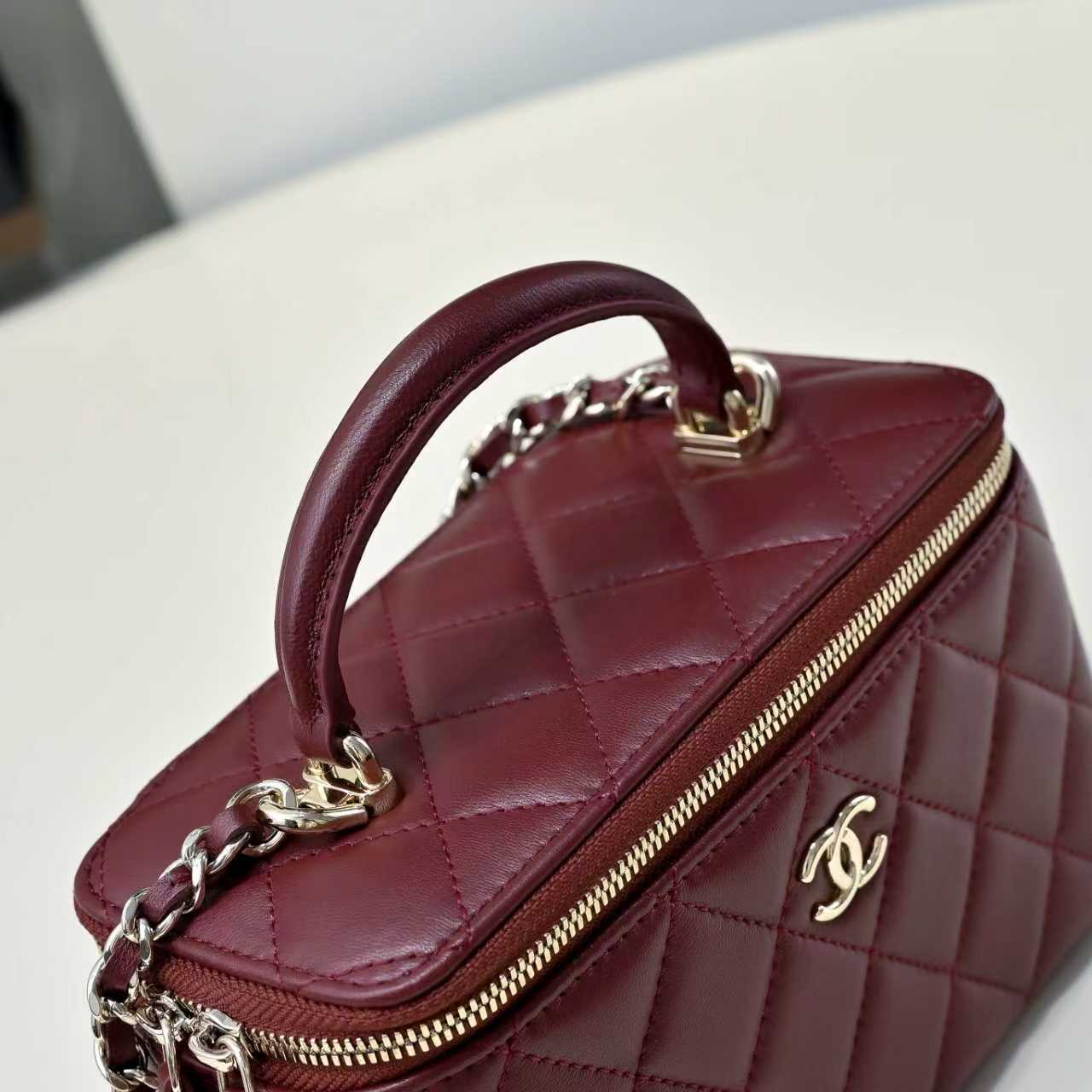 Chanel Style Leather Chain Bag style reference detail image 7 from source 776535