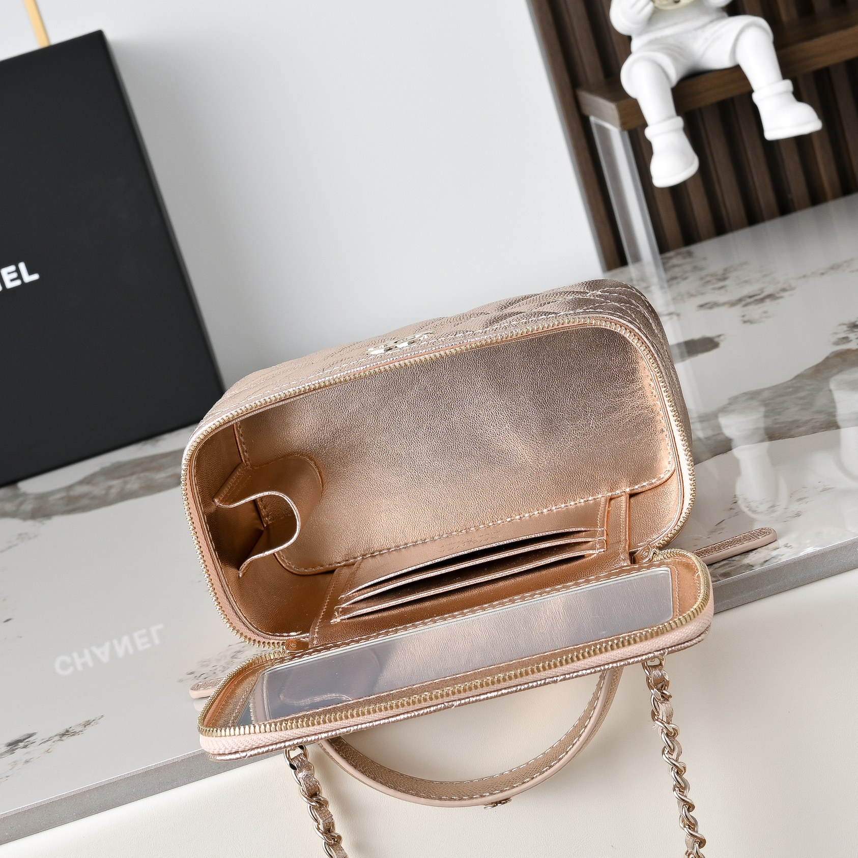 Chanel Style Leather Chain Bag style reference detail image 8 from source 776528