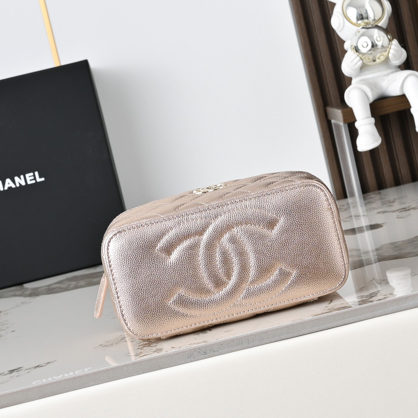Chanel Style Leather Chain Bag style reference detail image 3 from source 776528