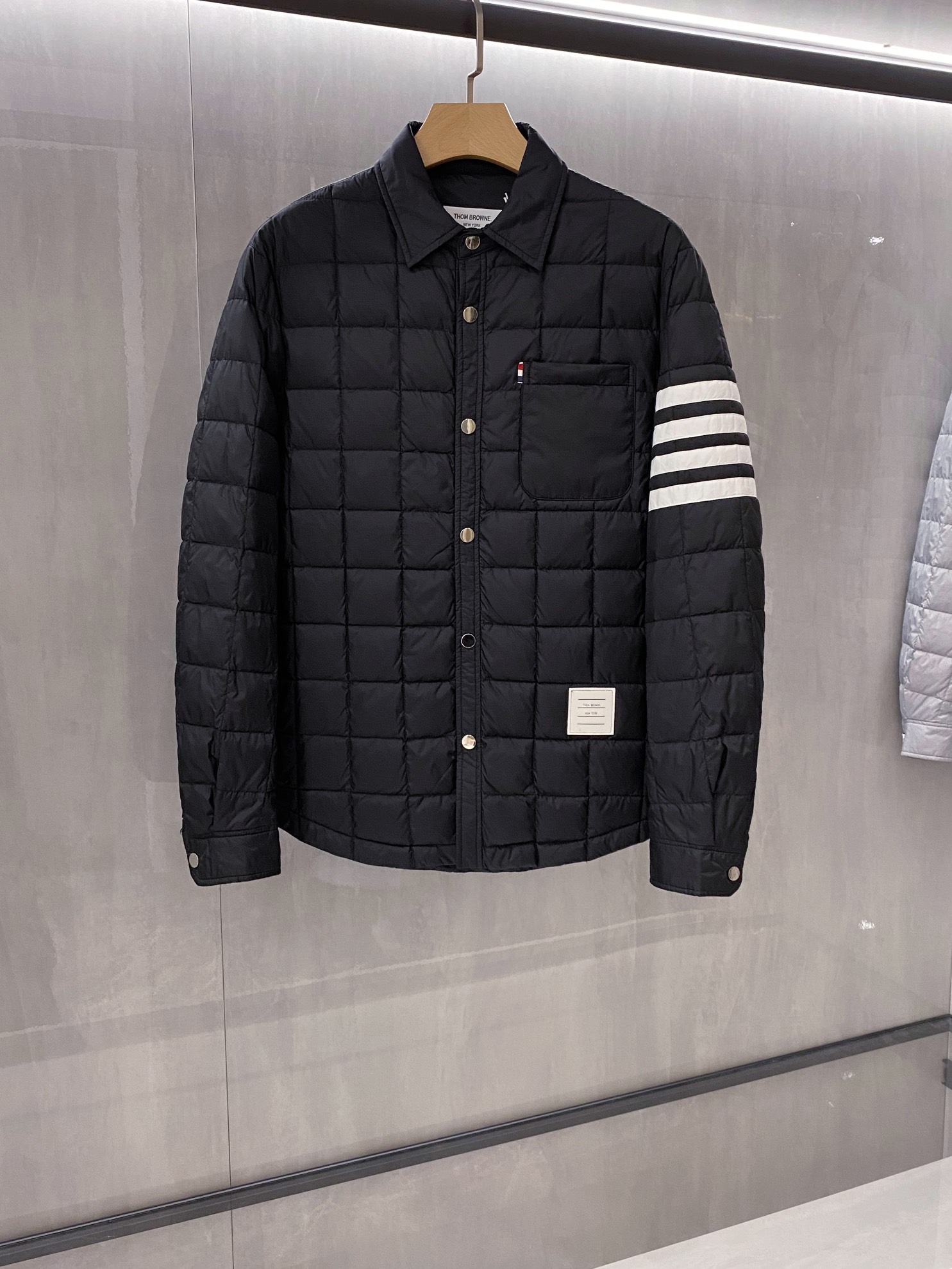 Best Quality Replica
 Thom Browne Clothing Down Jacket Replica Wholesale
 Black Grey Unisex Nylon Patent Leather Fall/Winter Collection Fashion