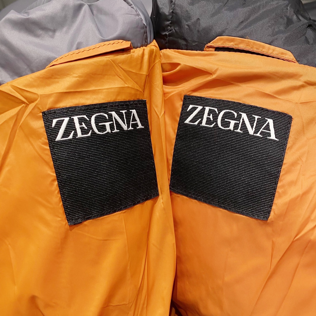 ZEGNA**2024秋冬家爆款男士商务休闲连帽羽绒服外套香港洋行渠道货纯正血统品质原厂代工出品24年F