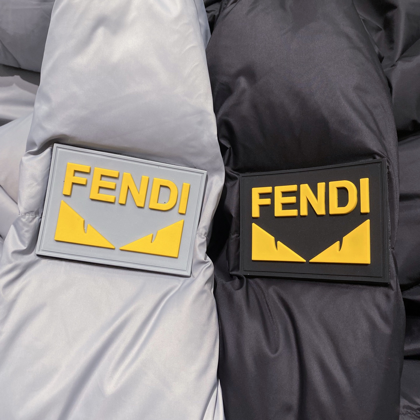 (新品)可卸帽，LL可托袖！FD衣袖Logo提花兽怪托袖可马甲羽绒服外货公司精品渠道订单臻选Longue