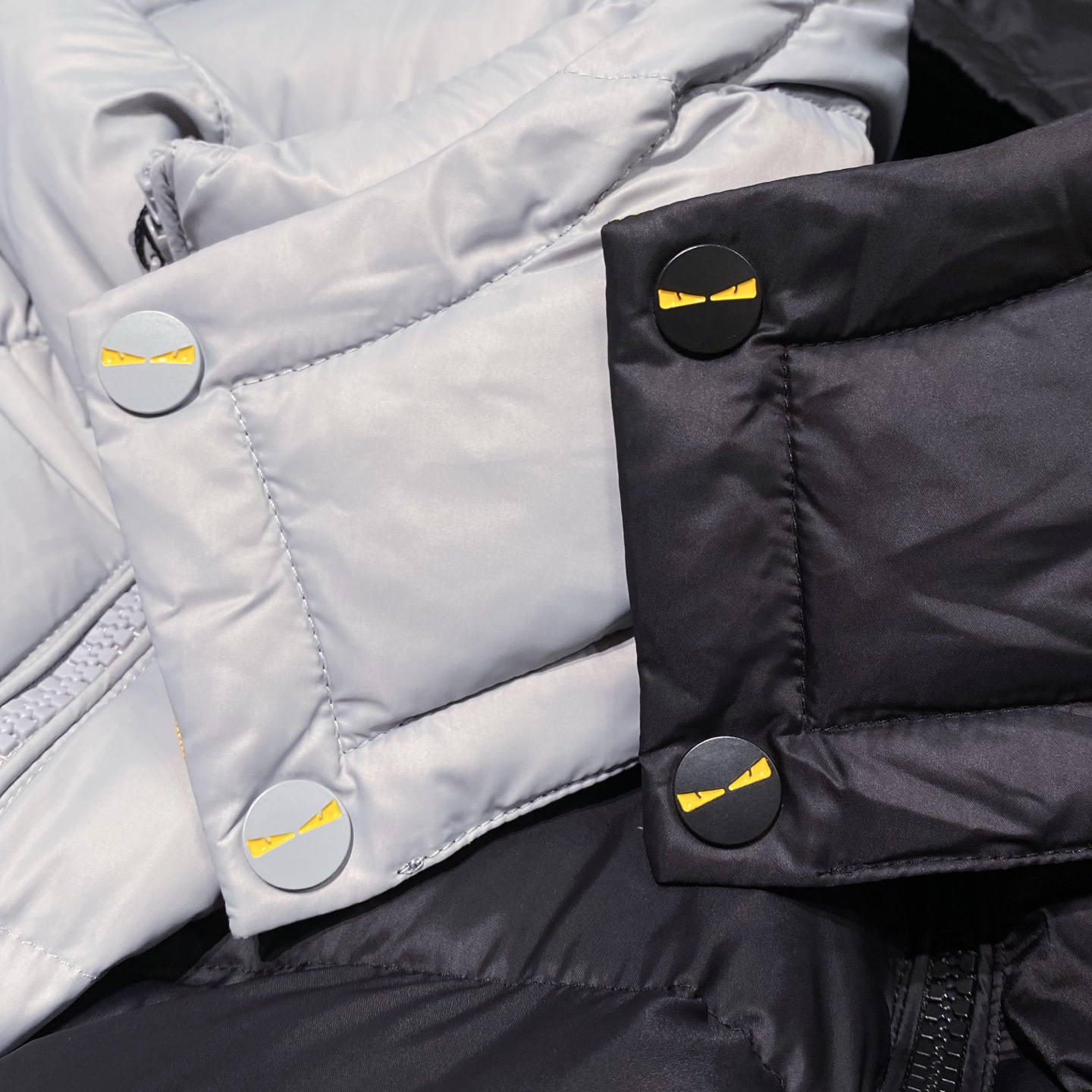 (新品)可卸帽，LL可托袖！FD衣袖Logo提花兽怪托袖可马甲羽绒服外货公司精品渠道订单臻选Longue