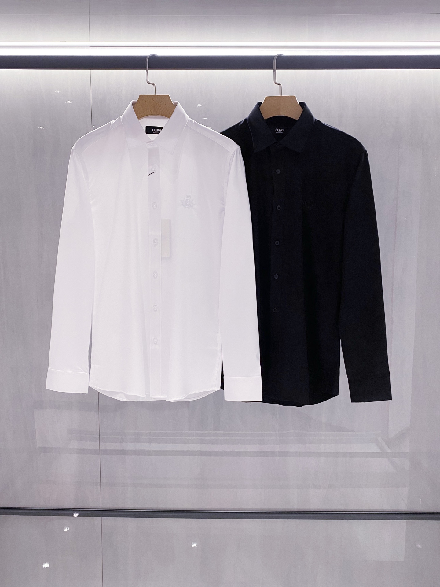 Men's Solid Color Long Sleeve Cotton Shirt, Business Casual Button Down 2 i1758868392597 749 0 0