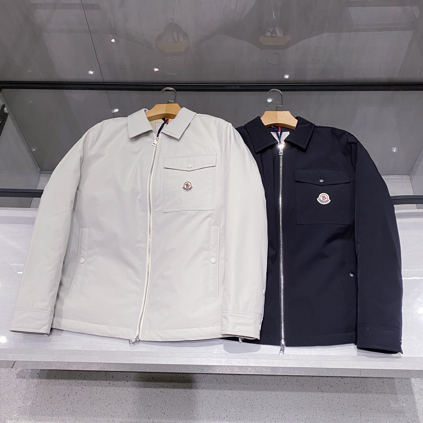 新品)江苏代工厂渠道！LL法蒙MON羽皇家25年秋冬新90欧标白鹅绒男士立领双面穿轻薄羽绒服外套Mon羽