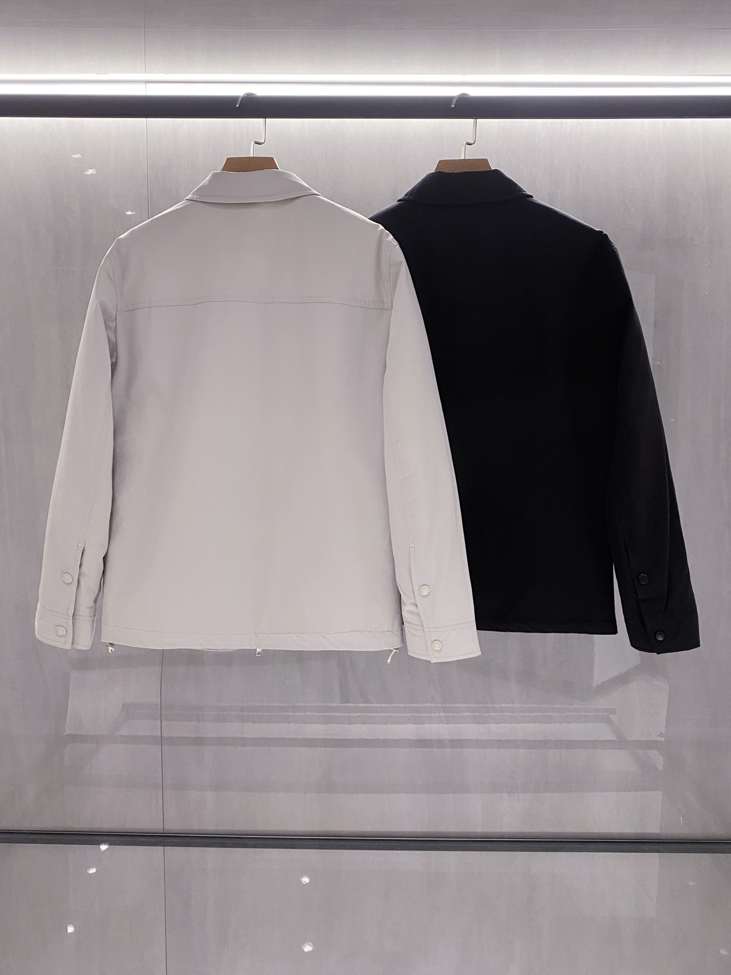 新品)江苏代工厂渠道！LL法蒙MON羽皇家25年秋冬新90欧标白鹅绒男士立领双面穿轻薄羽绒服外套Mon羽