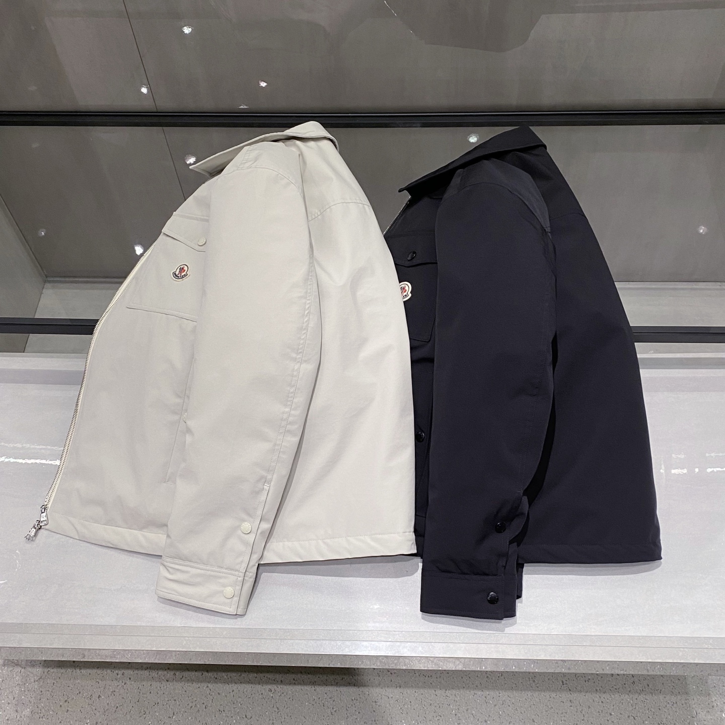 新品)江苏代工厂渠道！LL法蒙MON羽皇家25年秋冬新90欧标白鹅绒男士立领双面穿轻薄羽绒服外套Mon羽