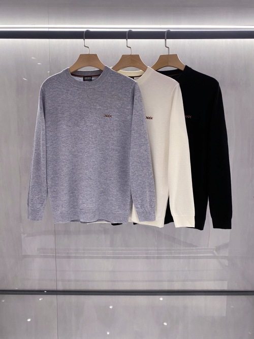 XXX Embroidered Logo Round Neck Sweater for Men and Women, Minimalist Design 1 XXX Embroidered Logo Round Neck Sweater for Men and Women, Minimalist Design