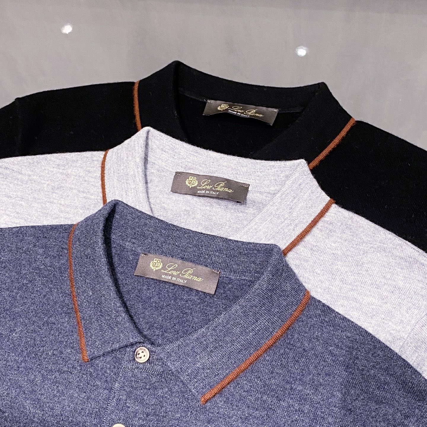 Men's Wool Cashmere Blend Knit Polo Shirt with Embroidered Logo 10 i1759755293047 6533 0 8