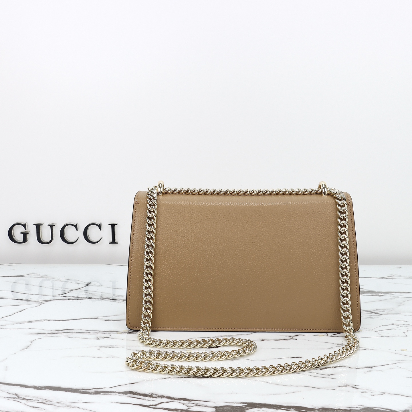 Gucci Dionysus Leather Shoulder Bag, Beige, 28 cm - Iconic Style 4 i1749492525457 5720 0 2