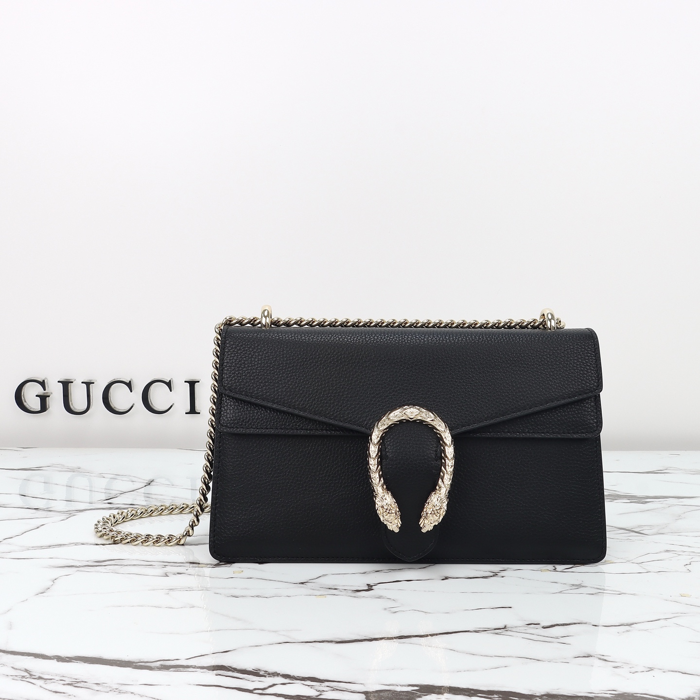 Gucci Dionysus Leather Shoulder Bag, Black, 28 cm 1 i1749586822700 8520 0 9