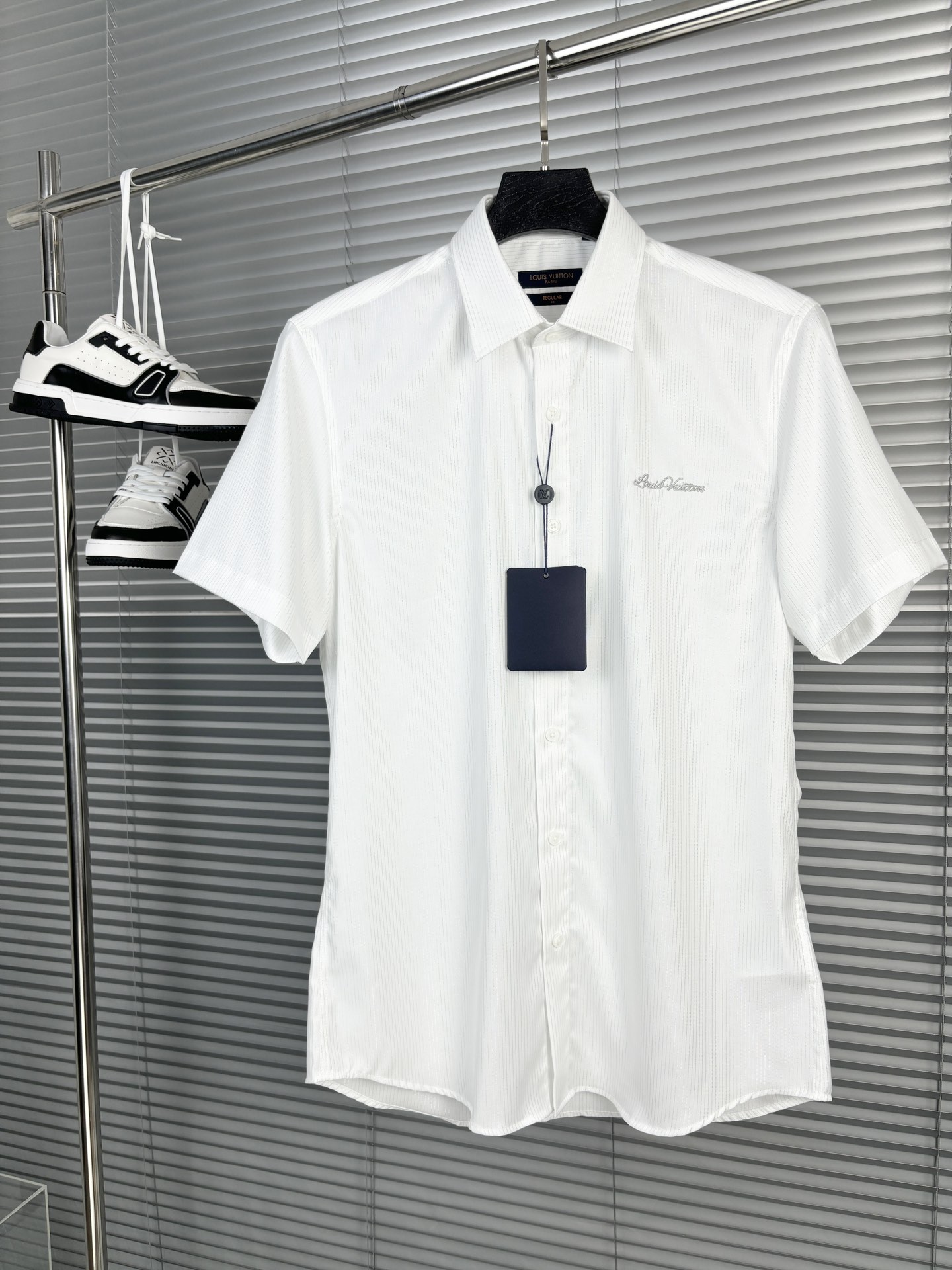 Louis Vuitton Clothing Shirts & Blouses Splicing Men Cotton Casual
