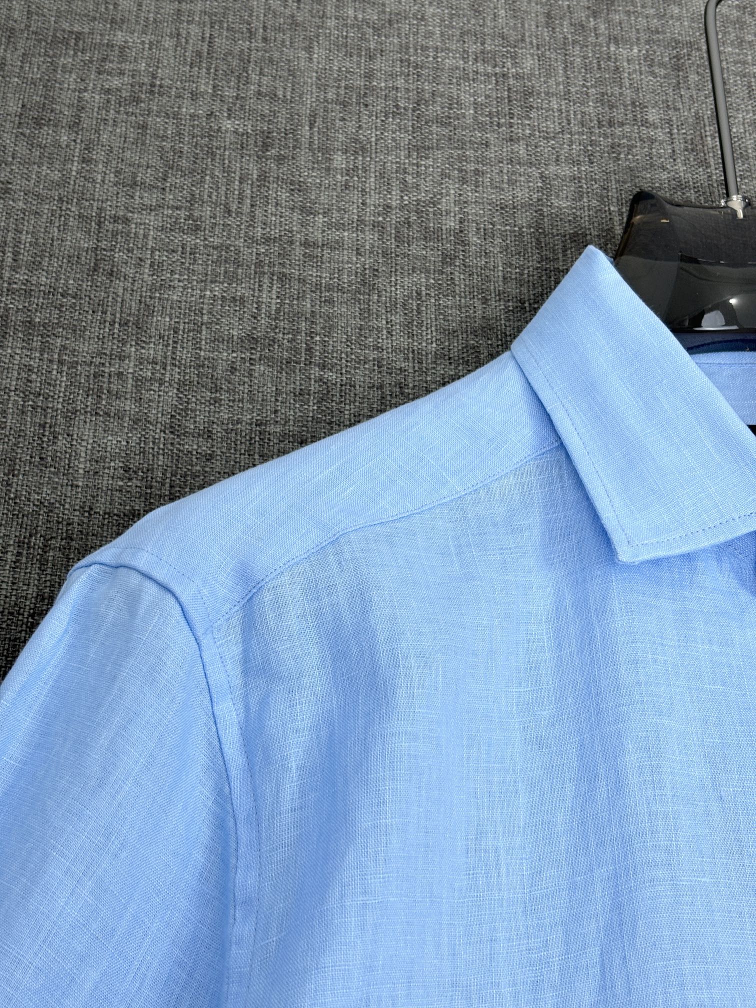 经典2026再次补单补单出货，齐色齐码！L新款，亚麻长袖衬衫，上身舒适柔软透气有型。 秋季男士必备款衬衫