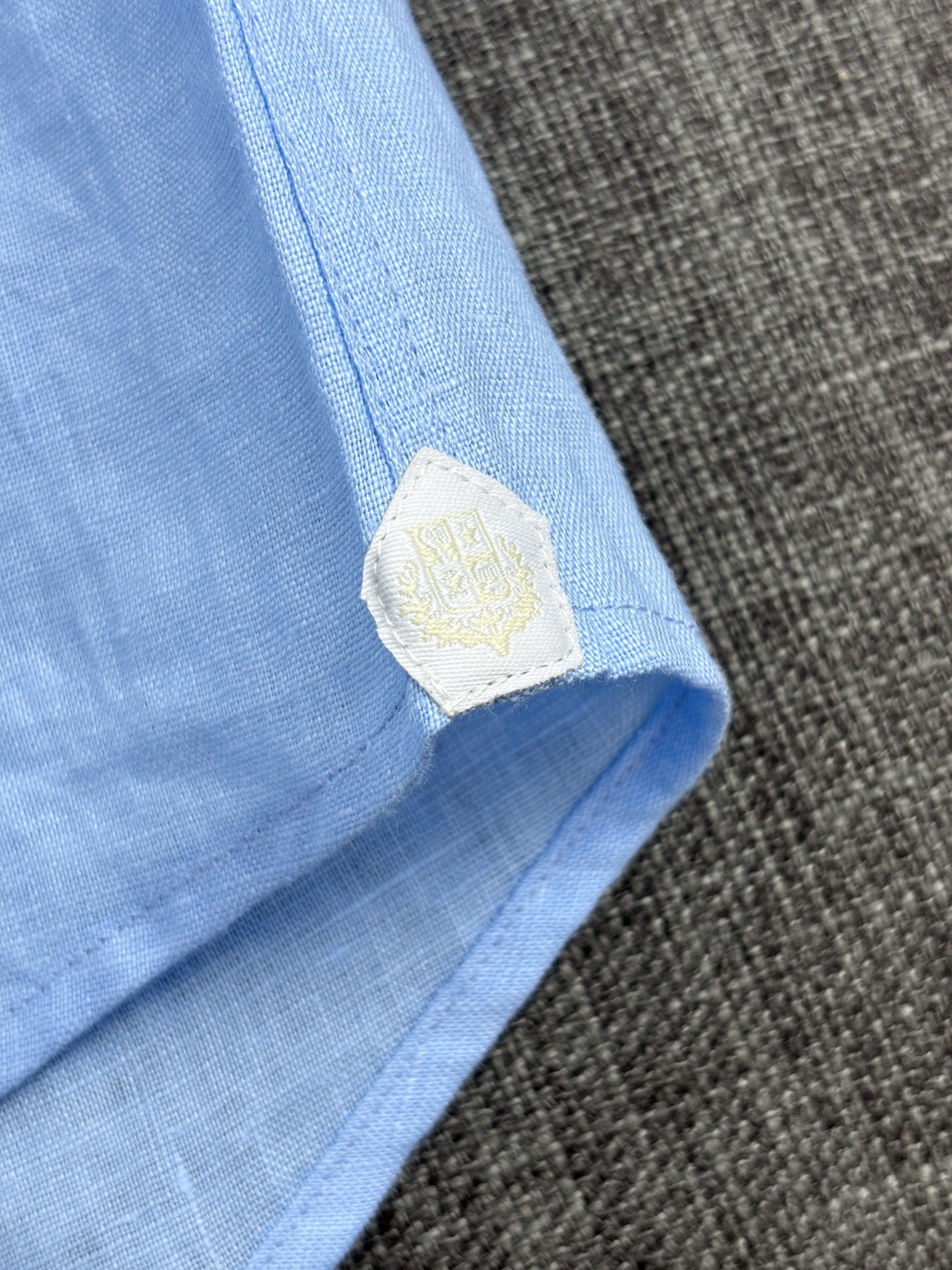 经典2026再次补单补单出货，齐色齐码！L新款，亚麻长袖衬衫，上身舒适柔软透气有型。 秋季男士必备款衬衫