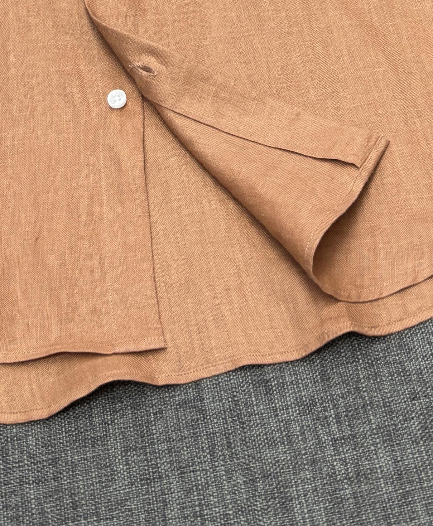 2026杰尼亚官网款最全亚麻9色衬衫老钱高奢绅士亚麻面料。男士长袖衬衫设计上沿袭了一贯滴现代极简主义基调