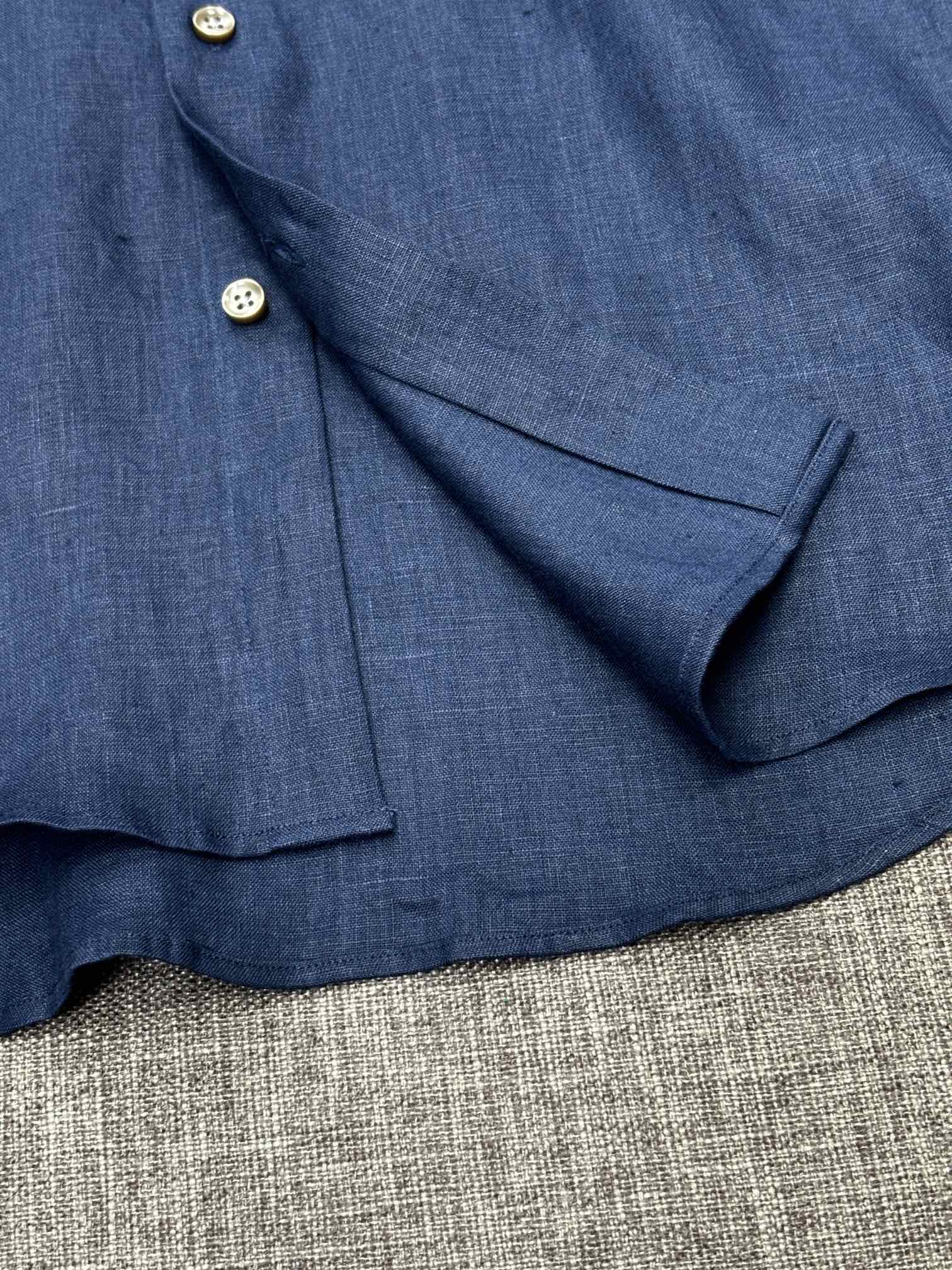 2026杰尼亚官网款最全亚麻9色衬衫老钱高奢绅士亚麻面料。男士长袖衬衫设计上沿袭了一贯滴现代极简主义基调