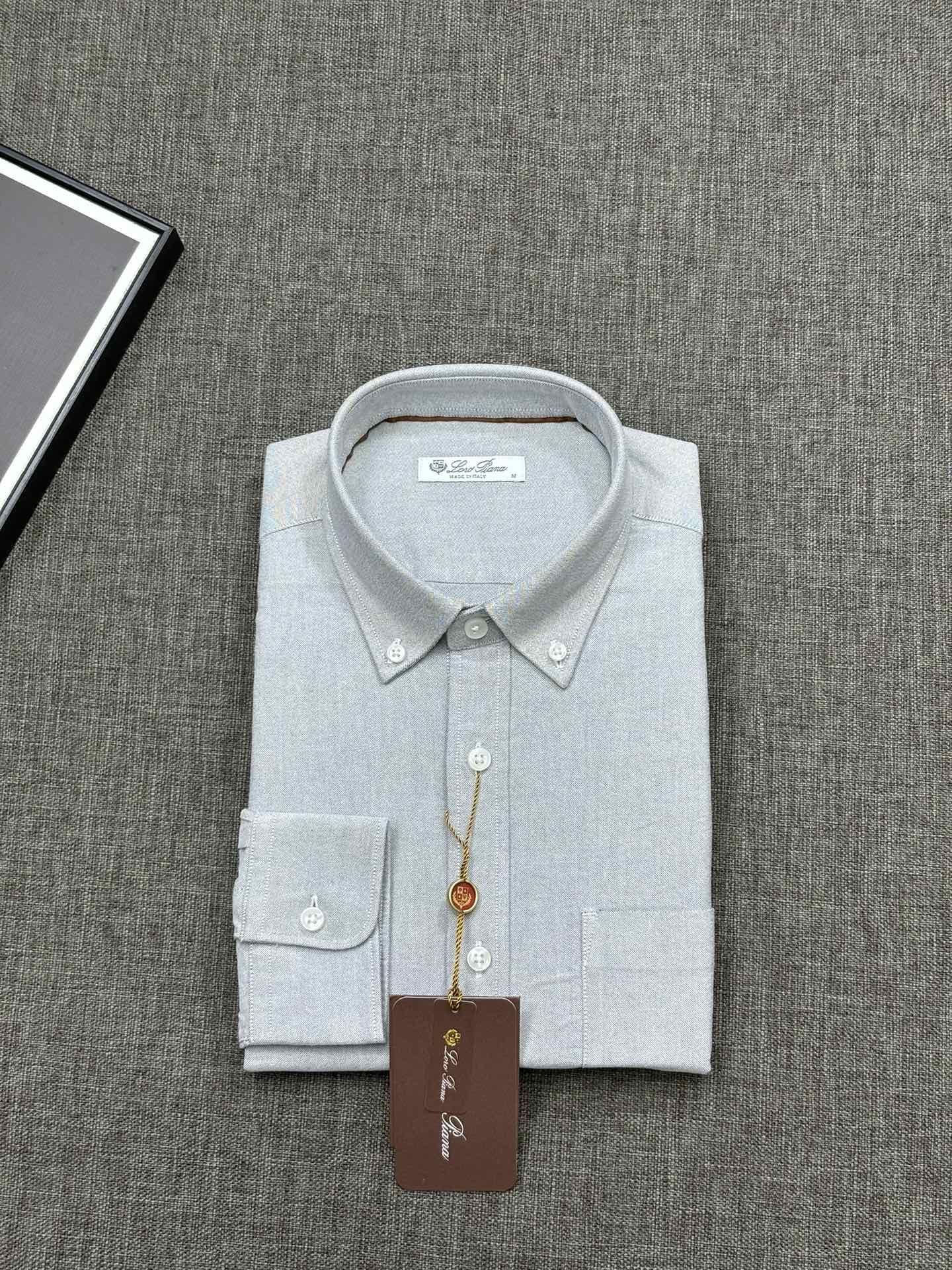 【客供定制定染加厚磨毛质感加厚冬季衬衫】Loro Piana，老钱风，秋冬推出商务系列，溢达纺织有限公司的面料，非常高级