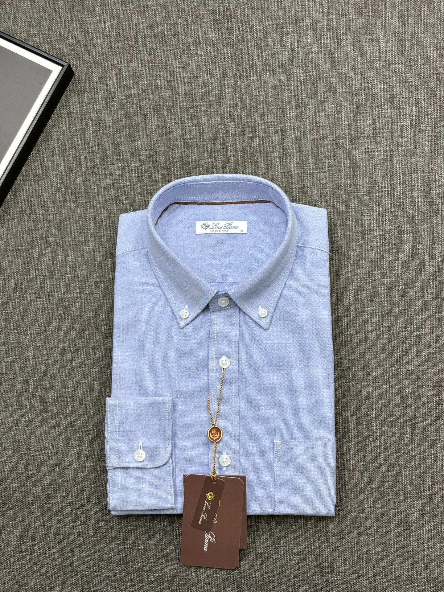【客供定制定染加厚磨毛质感加厚冬季衬衫】Loro Piana，老钱风，秋冬推出商务系列，溢达纺织有限公司的面料，非常高级