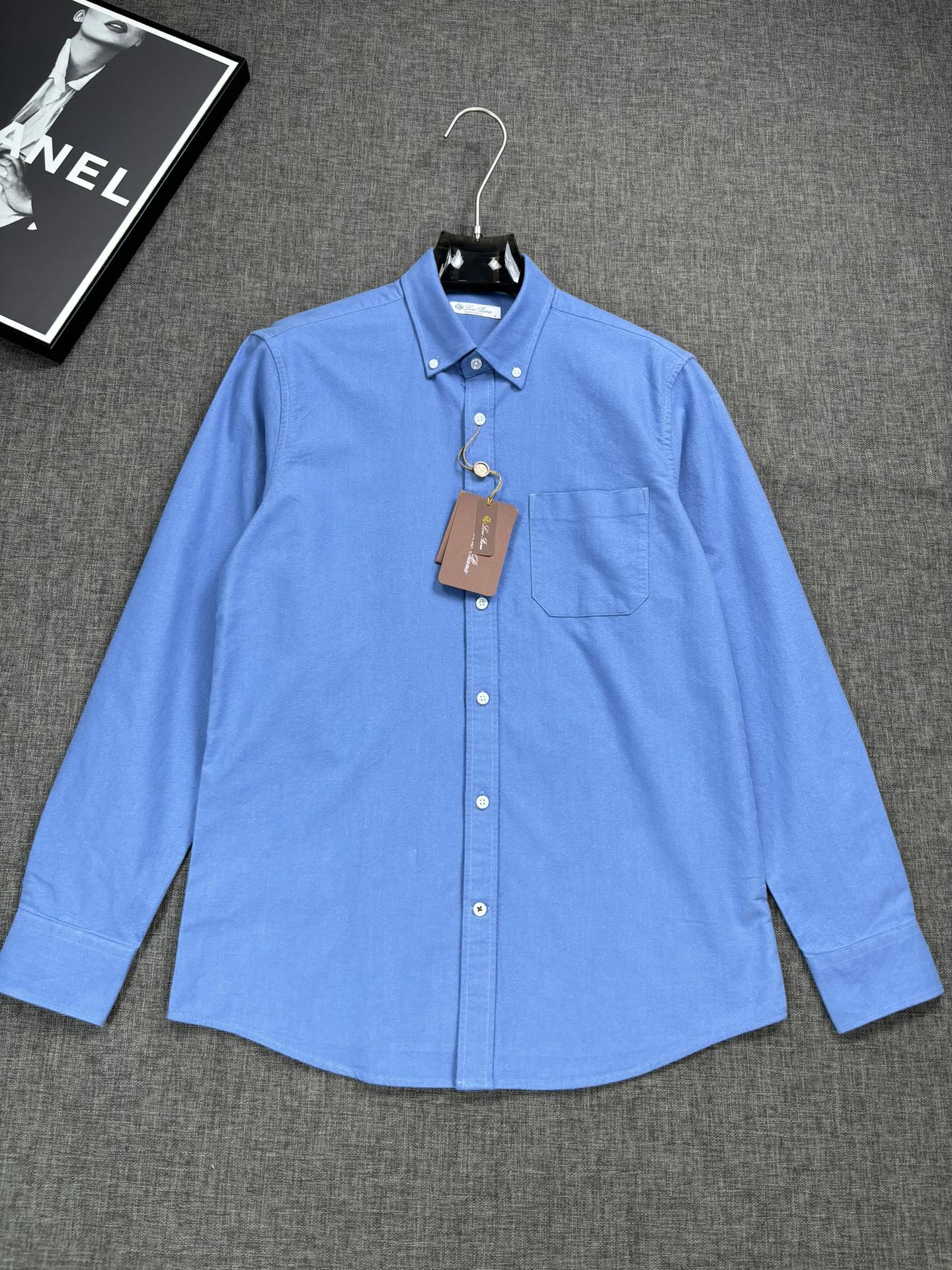 【客供定制定染加厚磨毛质感加厚冬季衬衫】Loro Piana，老钱风，秋冬推出商务系列，溢达纺织有限公司的面料，非常高级
