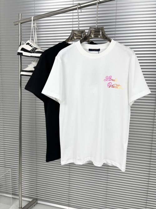 Louis Vuitton Hand-Painted Logo T-Shirt, Spring/Summer Collection 1 Louis Vuitton Hand-Painted Logo T-Shirt, Spring/Summer Collection