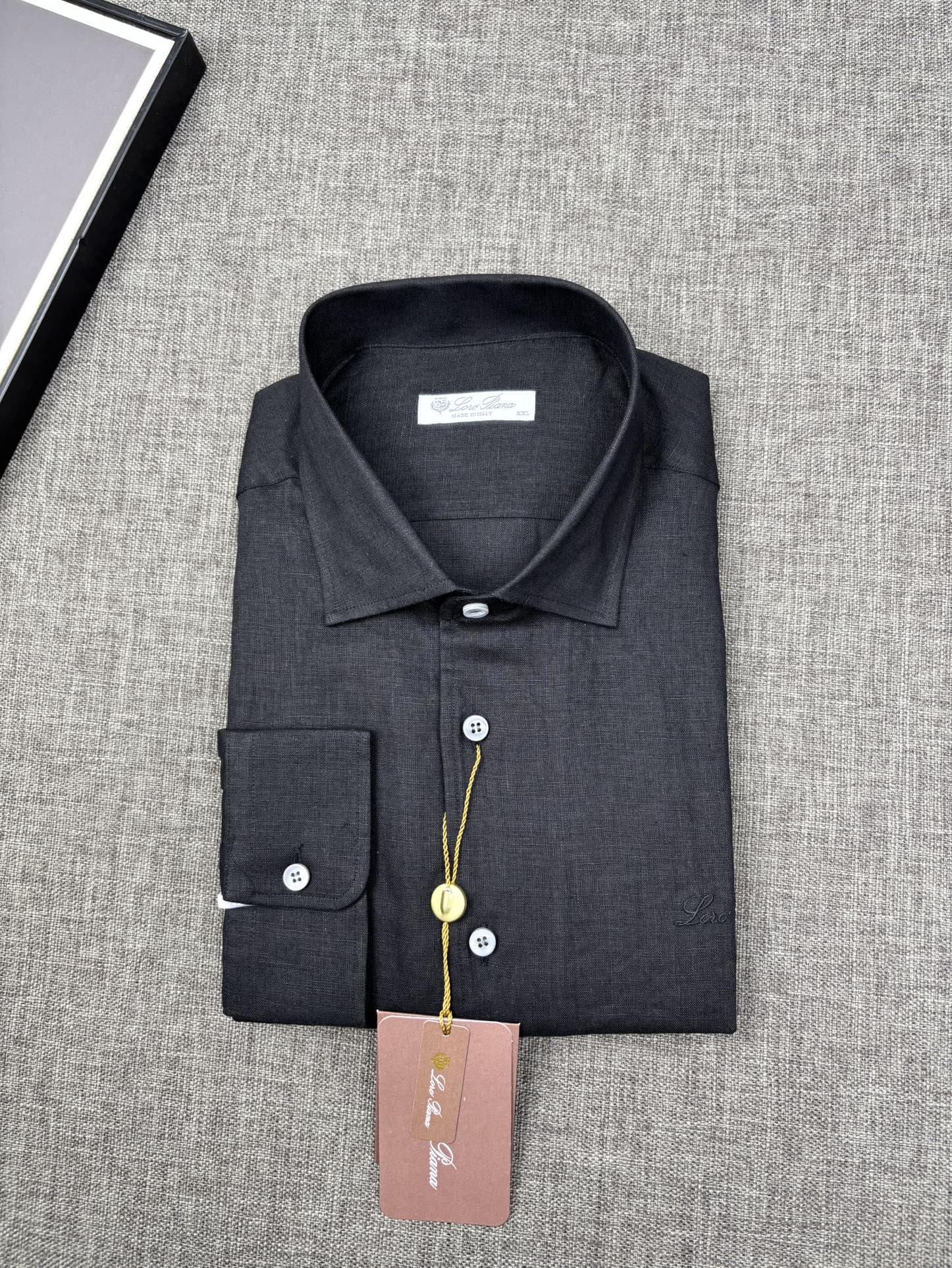 2026六个色齐色齐码，翻单，出货！！！史诗级别的亚麻衬衫，Loro Piana独家巨献，胸前刺绣log