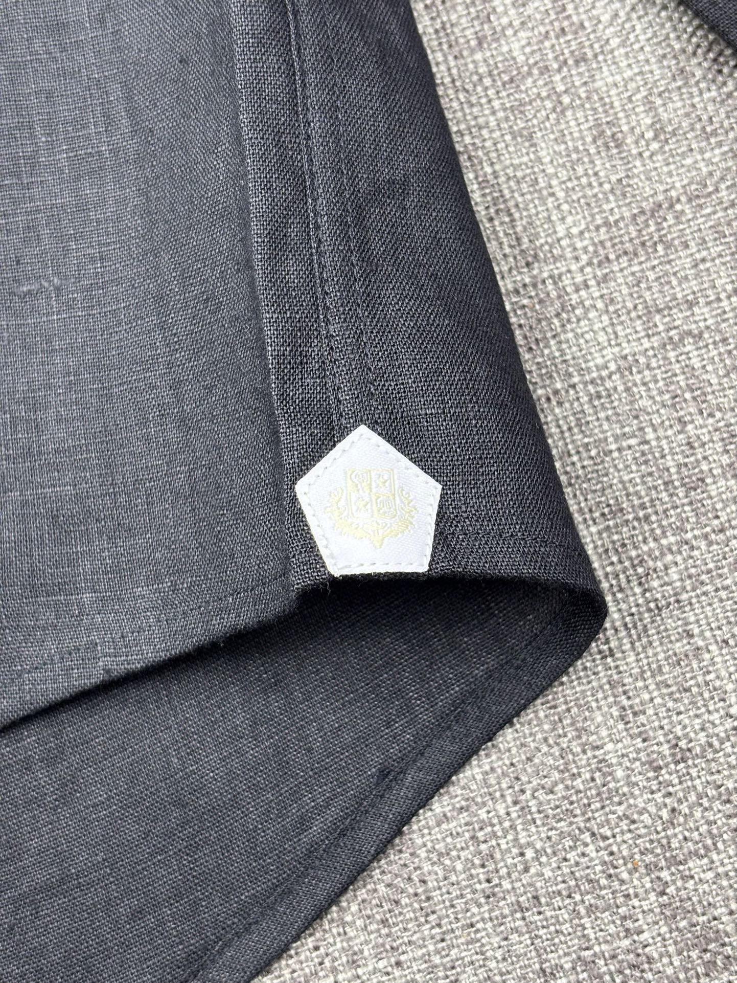 2026六个色齐色齐码，翻单，出货！！！史诗级别的亚麻衬衫，Loro Piana独家巨献，胸前刺绣log