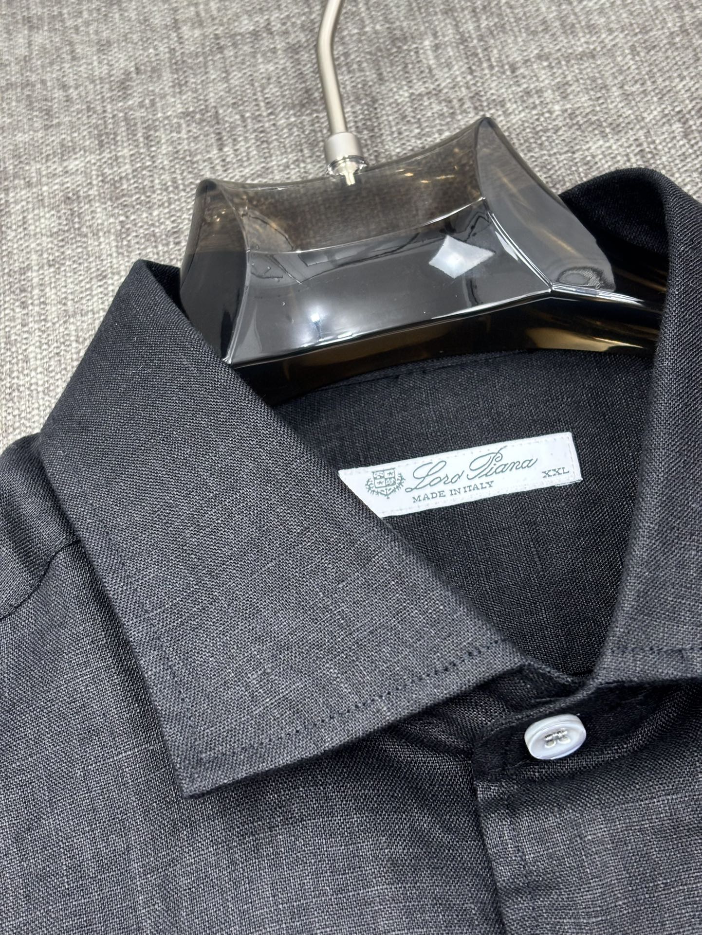 2026六个色齐色齐码，翻单，出货！！！史诗级别的亚麻衬衫，Loro Piana独家巨献，胸前刺绣log