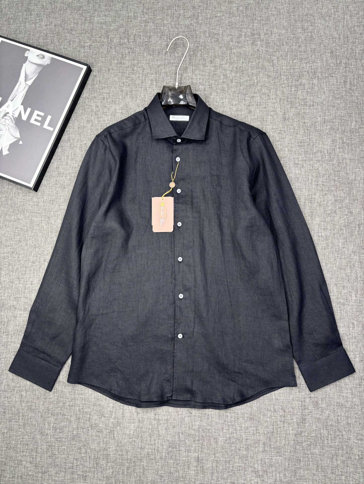 2026六个色齐色齐码，翻单，出货！！！史诗级别的亚麻衬衫，Loro Piana独家巨献，胸前刺绣log