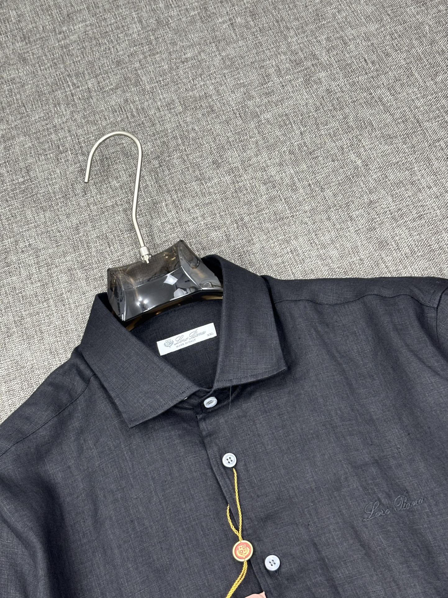 2026六个色齐色齐码，翻单，出货！！！史诗级别的亚麻衬衫，Loro Piana独家巨献，胸前刺绣log