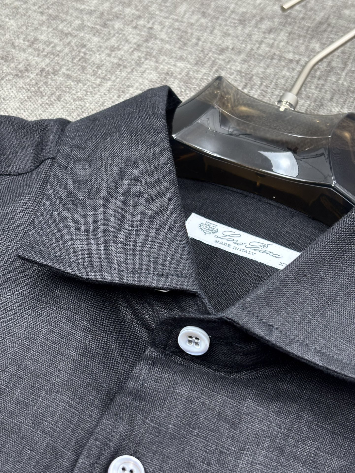 2026六个色齐色齐码，翻单，出货！！！史诗级别的亚麻衬衫，Loro Piana独家巨献，胸前刺绣log