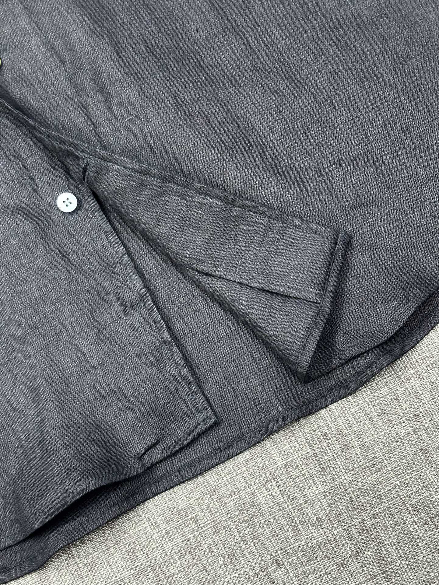 2026六个色齐色齐码，翻单，出货！！！史诗级别的亚麻衬衫，Loro Piana独家巨献，胸前刺绣log