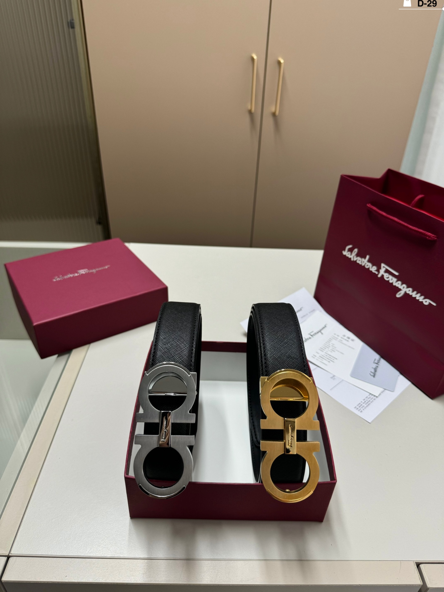 Ferragamo Gürtel Männer Rindsleder