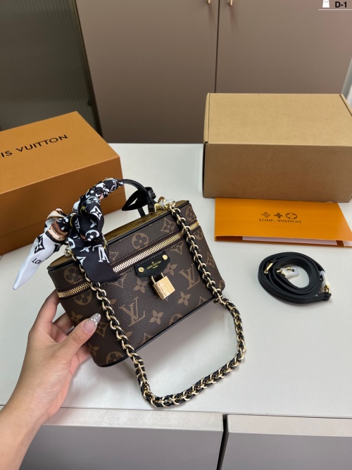 Louis Vuitton Vanity PM Bag Monogram Coated Canvas with Chain, 20 x 12 cm 1 Louis Vuitton Vanity PM Bag Monogram Coated Canvas with Chain, 20 x 12 cm