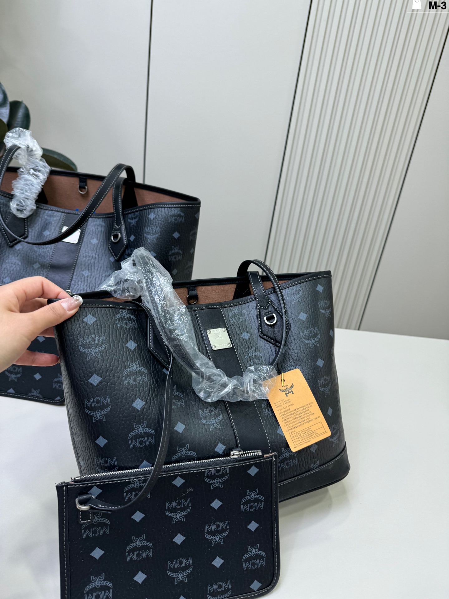 Pequeño Pp165 M-3 talla 34×30/29×25 MCM mini bolso cesta tipo sub-madre, ¡la nueva cesta MCM es tan adorable! ¡Muy adec…