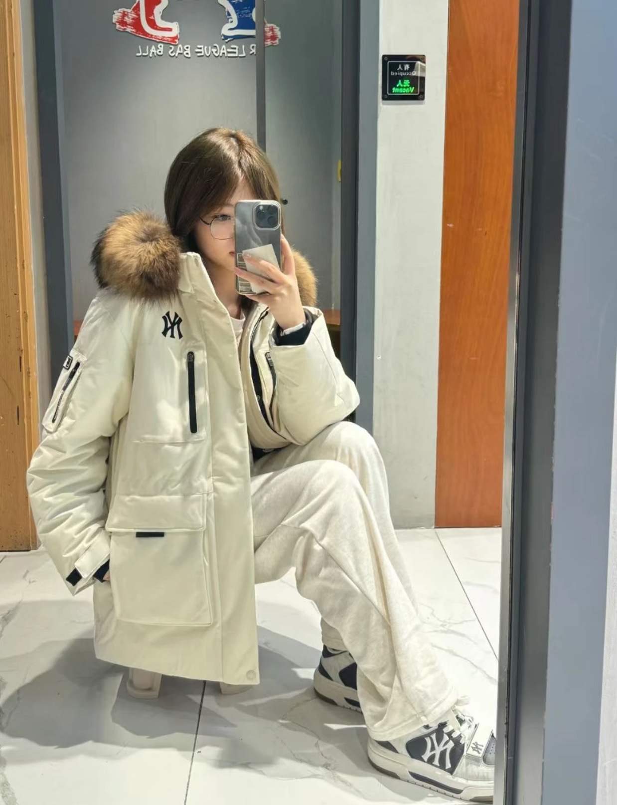 מעילית MLB דוגמת New York Yankees עבה ובד