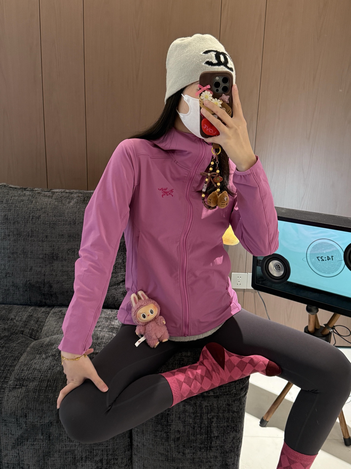 @390 Bird Gamma sudadera con capucha soft shell mujer modelo # Zhaoxia rosa Arcteryx Archaeopteryx GAMMA HOODY Chaqueta…