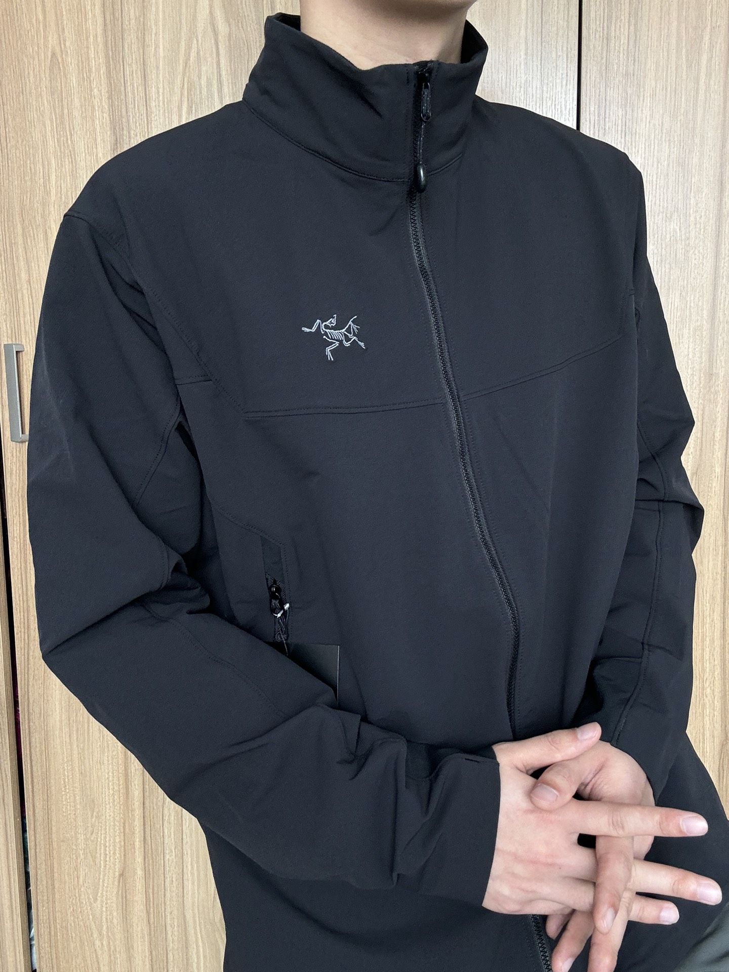 @340 Chaqueta con capucha y cuello alto Bird Gamma #Negro ARC'TERYX Sudadera con capucha Arc'teryx de segunda generació…