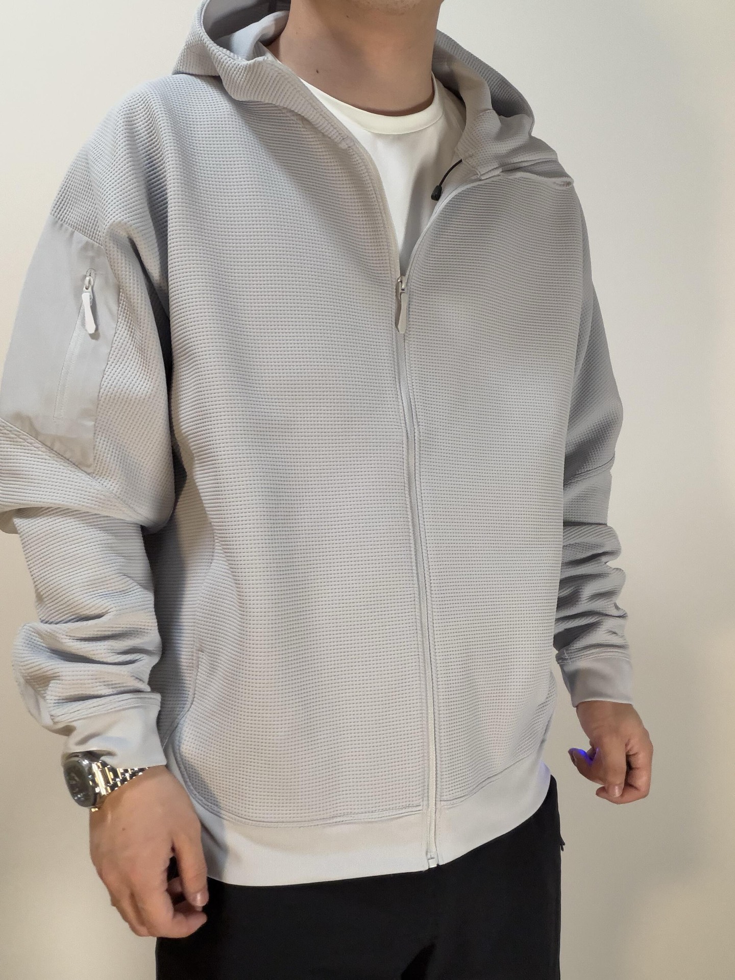 @320 Chaqueta de punto tipo waffle Bird [Alta calidad] ARC'TERYX丨Chaqueta con capucha tipo gofre Archa'teryx …