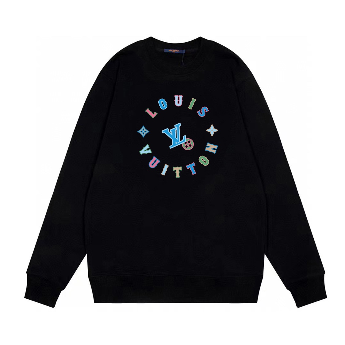 Louis Vuitton Clothing Sweatshirts Black White