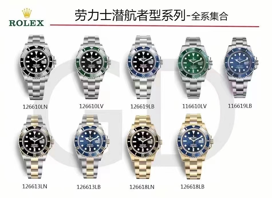 1⃣️🏅️劳力士，经典款机械，图册合集全家福
（劳力士，迪通拿，格林尼治，鬼王，日志，蚝式恒动，探险家）